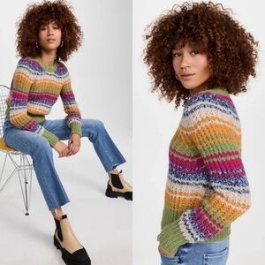 MOTHER Puff-Sleeve Sweater